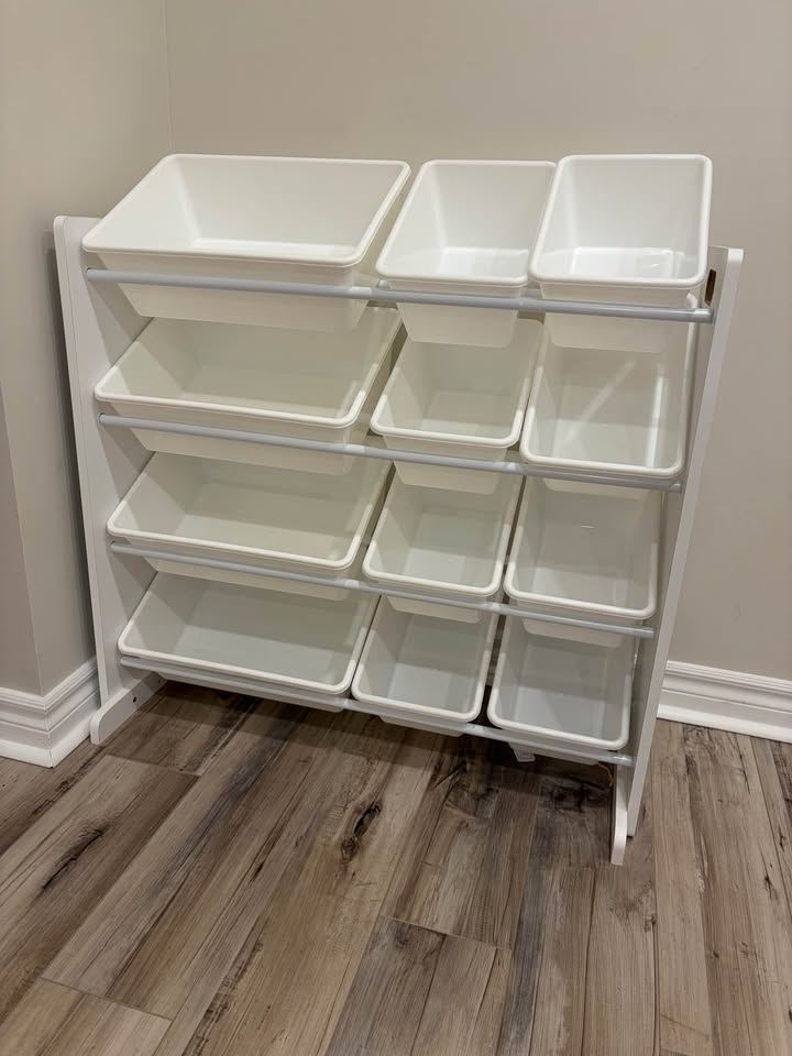 Kids toy organizer with bins - photo 2