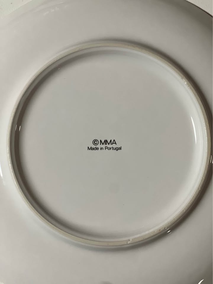 Set of 4 MMA Block Bernarda Tiger Tulips 8" Plates - photo 5
