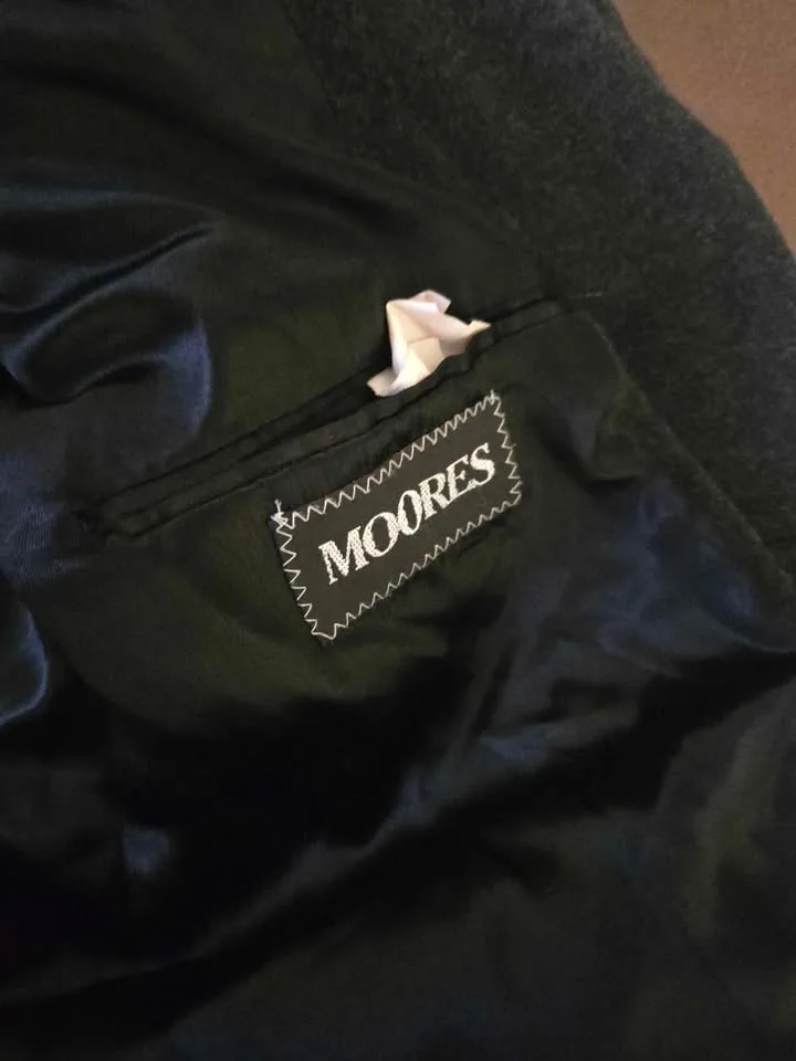 Moores Charcoal Grey Long Winter Wool Coat Size Large image indicator(2)