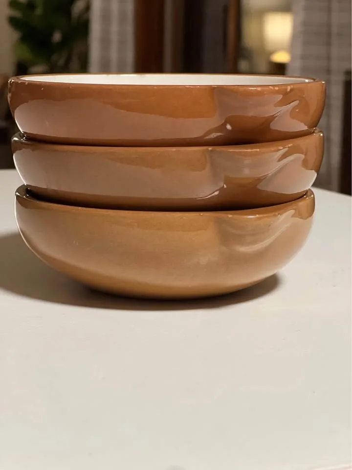 Set of 3 vintage Stangl Pottery Wild Rose bowls image indicator(3)