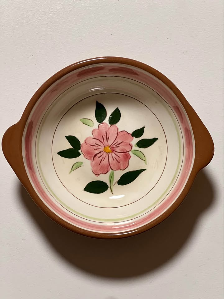Set of 3 vintage Stangl Pottery Wild Rose bowls - photo 5