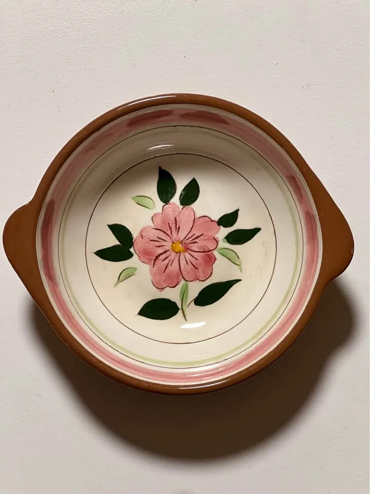 Set of 3 vintage Stangl Pottery Wild Rose bowls image indicator(5)