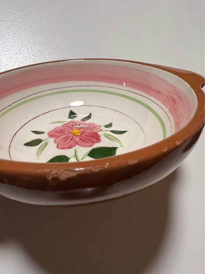 Set of 3 vintage Stangl Pottery Wild Rose bowls image indicator(8)