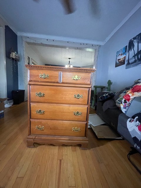 Vintage Hand Crafted Solid Wood Chest - photo 2
