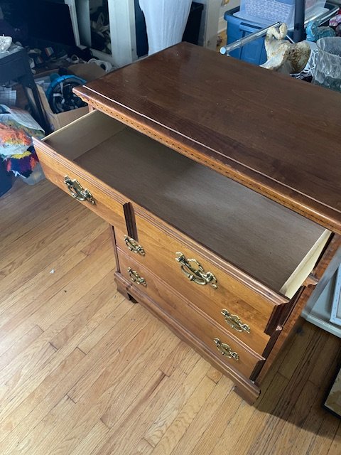 Vintage Hand Crafted Solid Wood Chest - photo 3