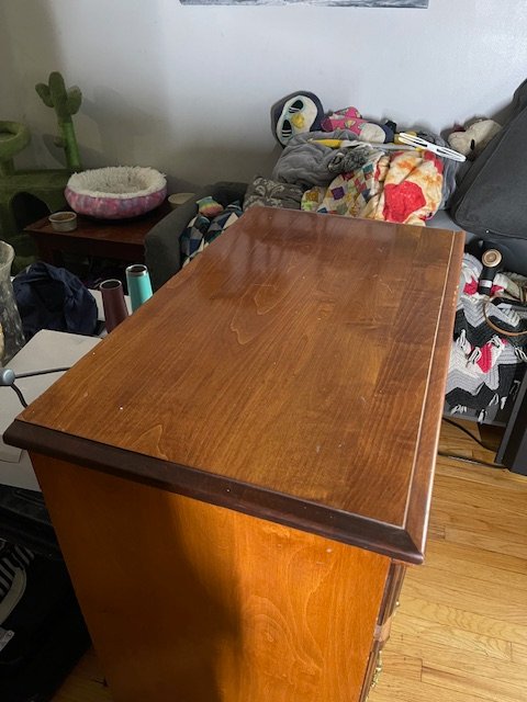 Vintage Hand Crafted Solid Wood Chest - photo 4