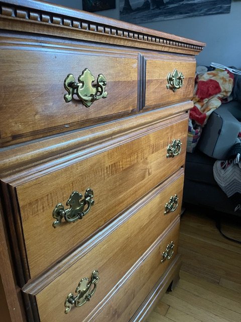 Vintage Hand Crafted Solid Wood Chest - photo 5