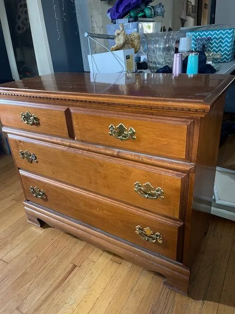 Vintage Solid Wood Dresser - 3 Drawers image indicator(3)