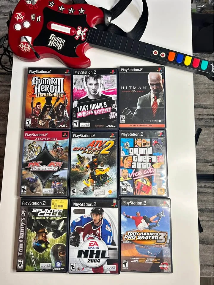 🎮 PlayStation 2 Games & Guitar Hero - CHEAP