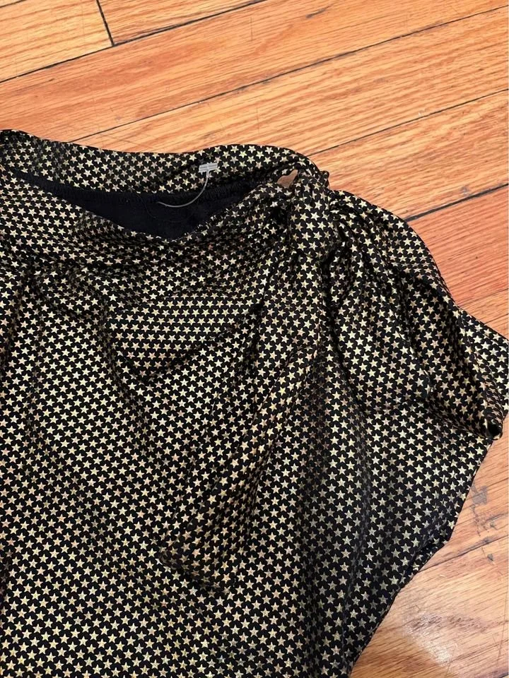 Starry Black & Gold Vintage-esque Dress (sz-XS) image indicator(2)