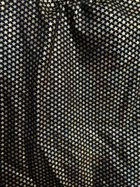 Starry Black & Gold Vintage-esque Dress (sz-XS) - photo 3