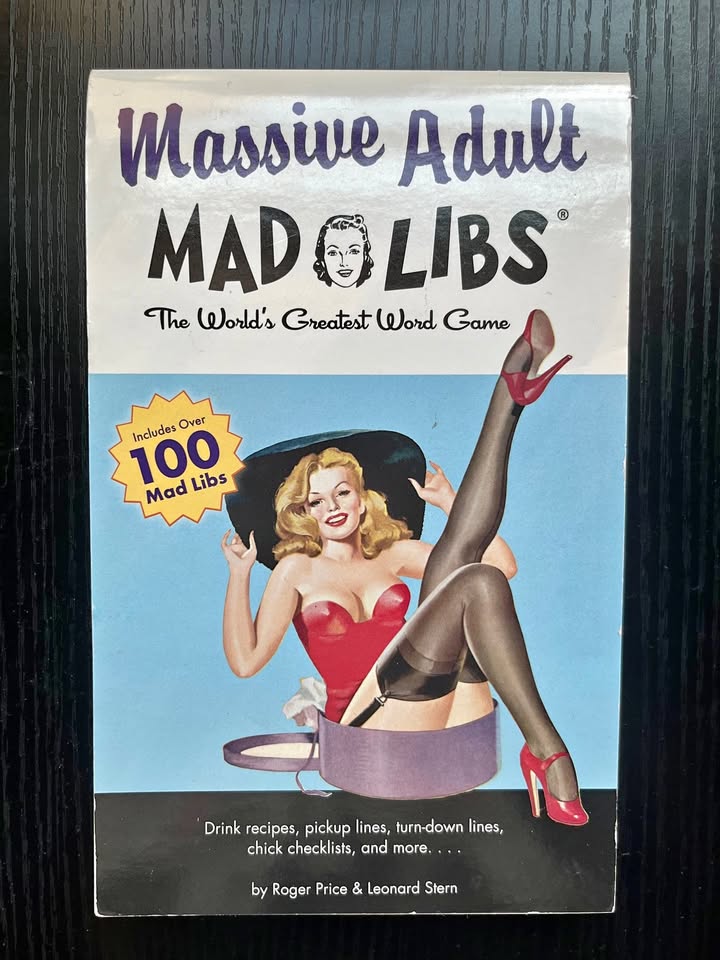 Massive Adult Mad Libs (Bachelorette Bash)