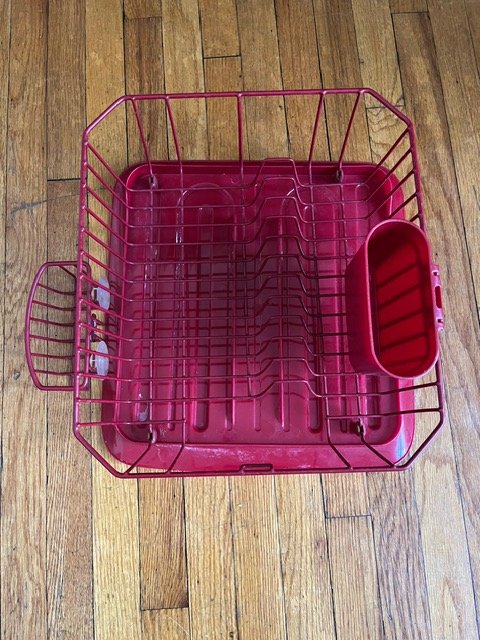 Red Dish Drying Rack - photo 2