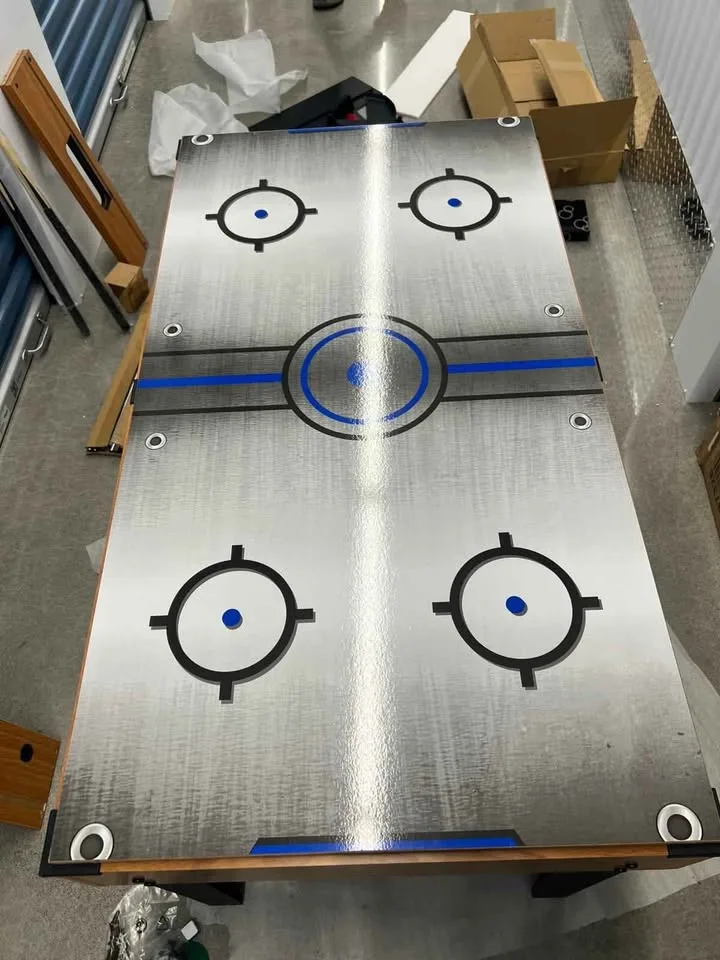 3-in-1 Combo Game Table – Foosball, Air Hockey & Pool image indicator(3)