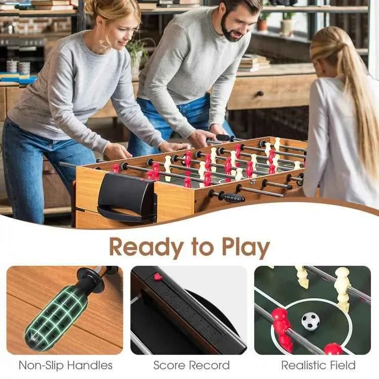 3-in-1 Combo Game Table – Foosball, Air Hockey & Pool image indicator(8)