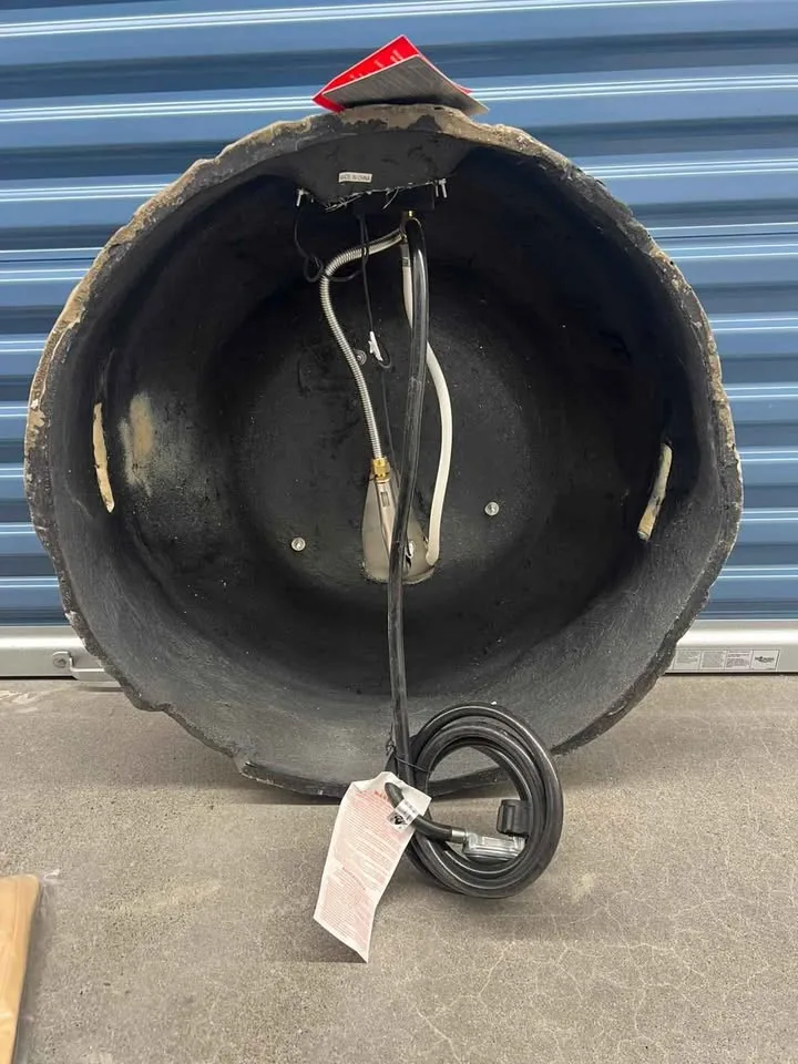 PatioJoy 28" Propane Gas Fire Pit – Stone Brown – Brand New image indicator(3)