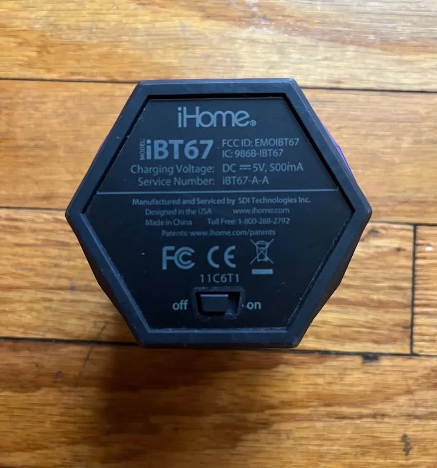 iHome Wireless Bluetooth Speaker image indicator(2)