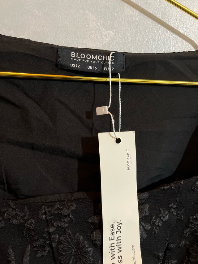 Bloomchic Black Floral Dress-Size 12-XL - photo 3