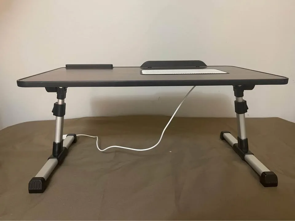 Laptop desk for bed with cooling fan image indicator(2)