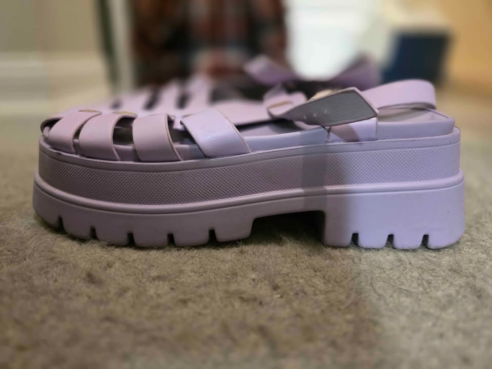 Purple platform sandals - photo 2