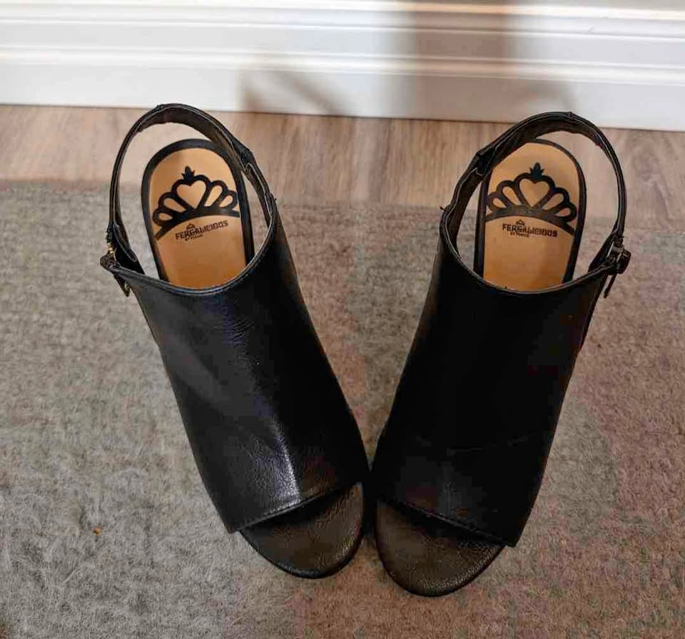 Fergalicious by Fergie Black Heeled Sandals