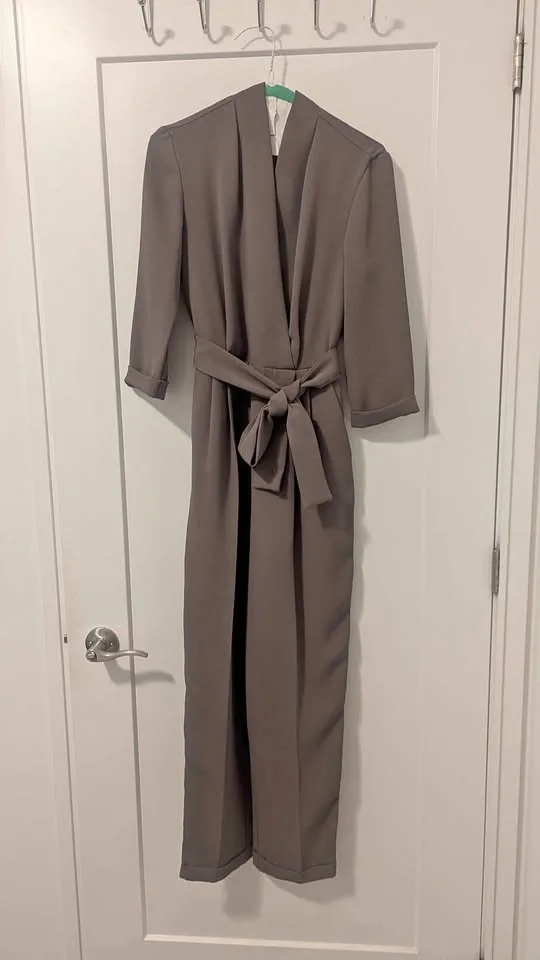 Formal Jumpsuit in Olive Green thumbnail