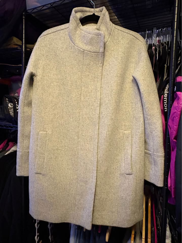 BNWT. J. Crew City Coat - Heather Dusk - Size 8 - photo 2