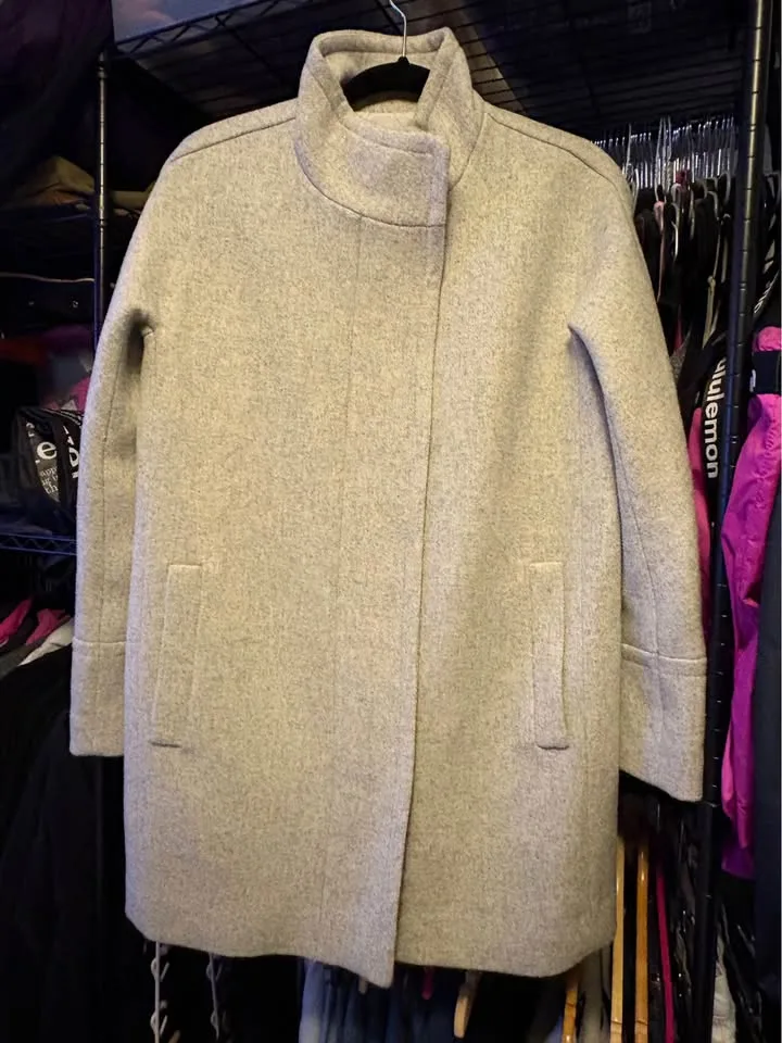 BNWT. J. Crew City Coat - Heather Dusk - Size 8 image indicator(2)