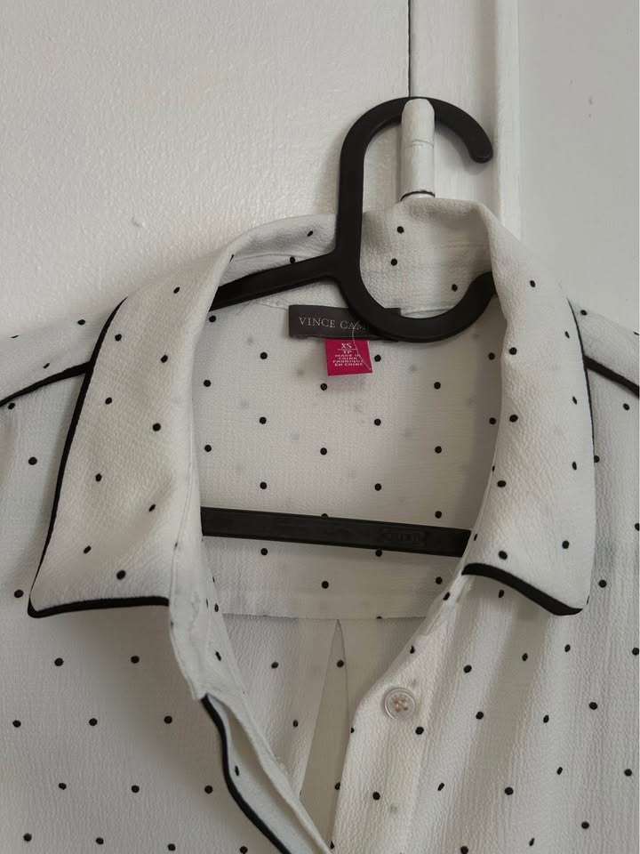 Classy White Polka Dot Blouse - photo 5