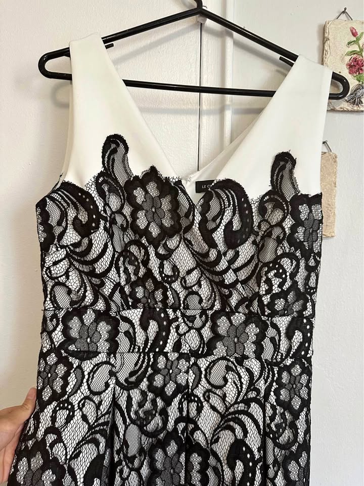 White Lace Le Chateau Dress
