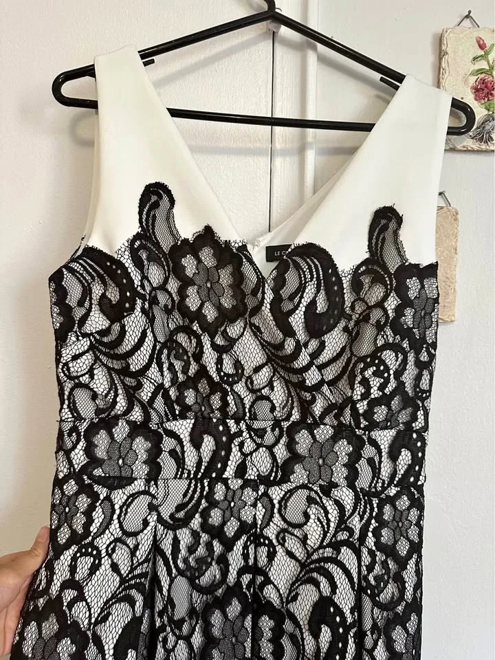 White Lace Le Chateau Dress thumbnail