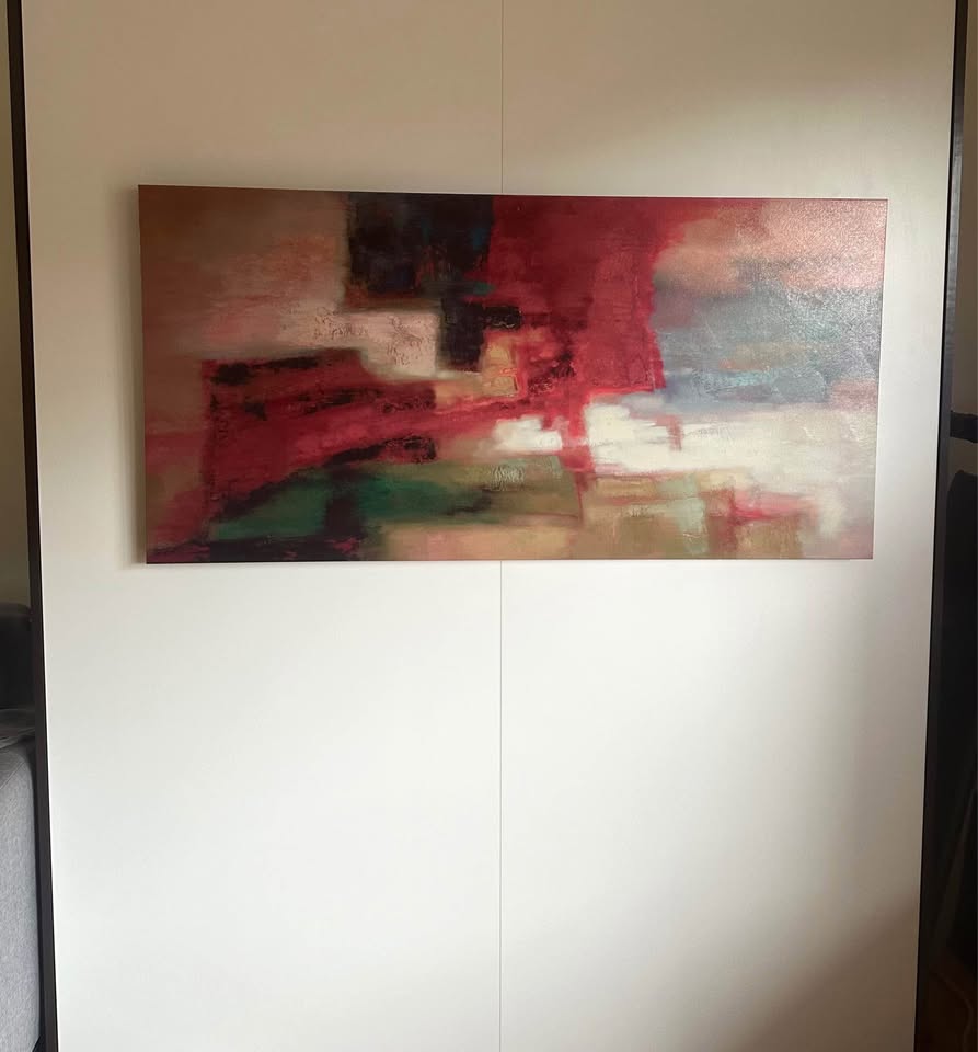 Abstract Contemporary Print Painting - photo 2