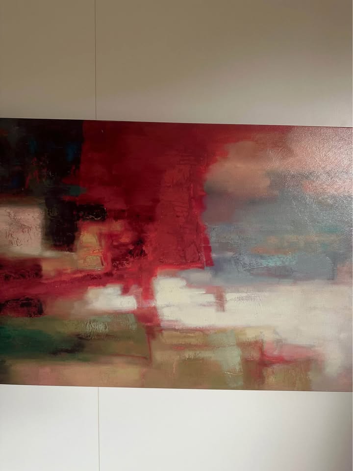 Abstract Contemporary Print Painting - photo 3