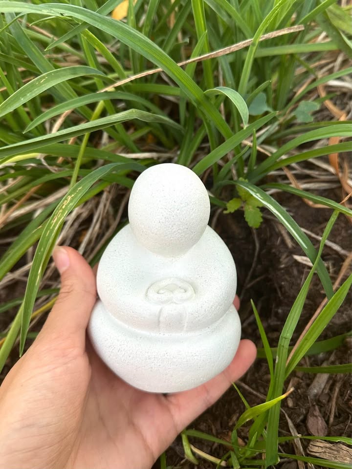 Garden White Ceramic Garden Statue / Figurine - photo 2