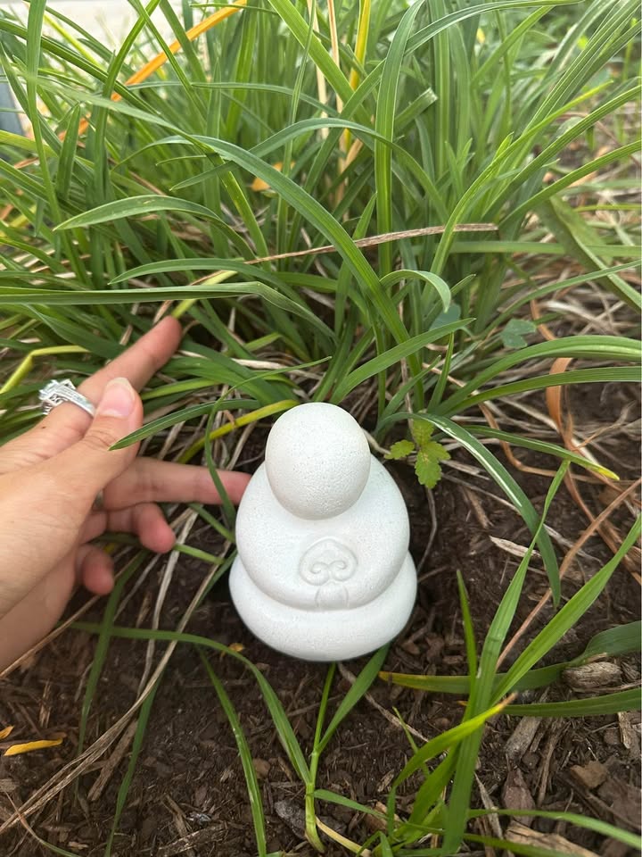 Garden White Ceramic Garden Statue / Figurine - photo 3
