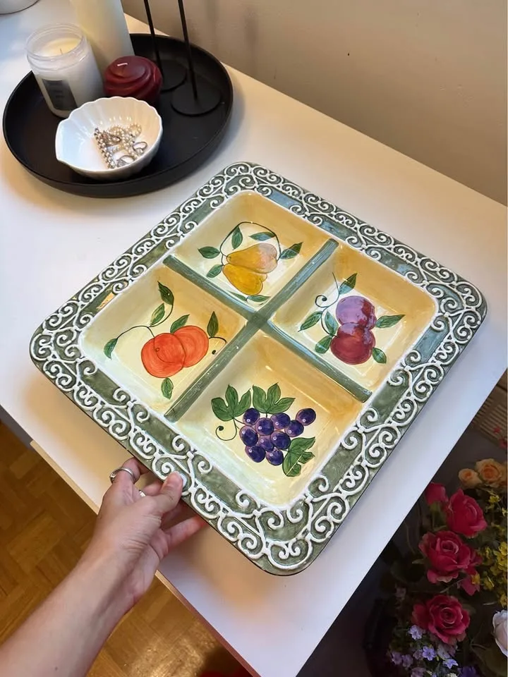 Ceramic Kitchen Set/ Decor (Pitcher, Teapot, Sugar Pot, Tray) image indicator(5)