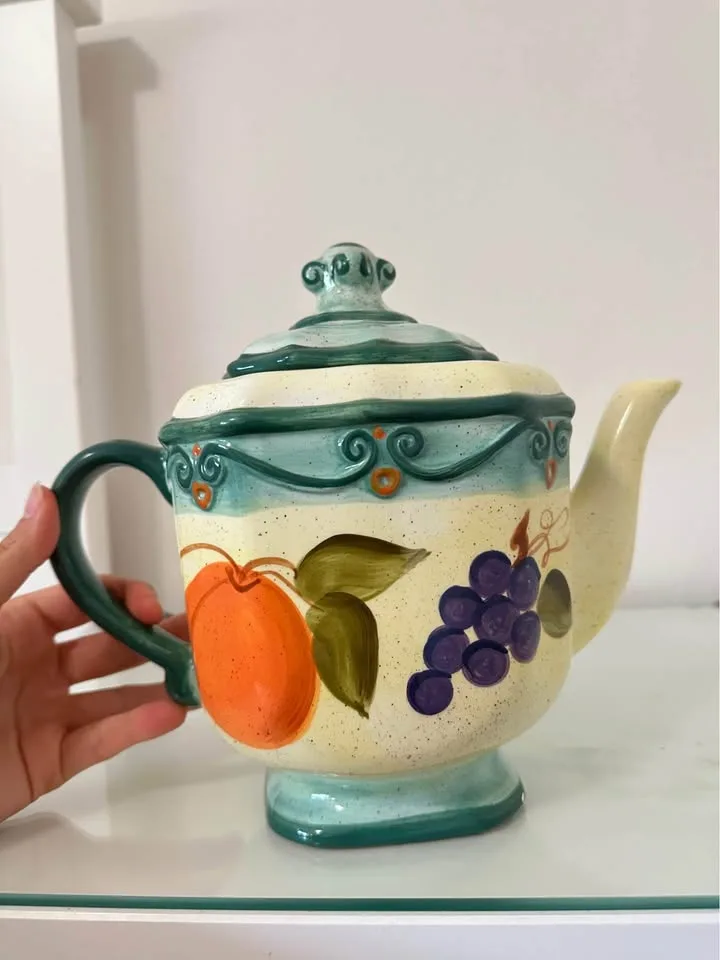 Ceramic Kitchen Set/ Decor (Pitcher, Teapot, Sugar Pot, Tray) image indicator(7)