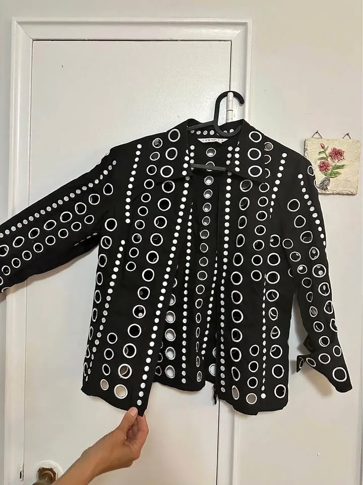 Unique Black Zip Up thumbnail