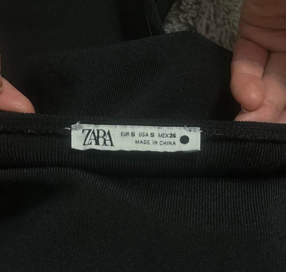 Zara Contour Black Mini Dress - photo 4