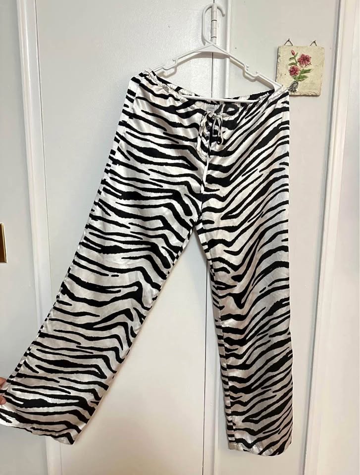 La Senza Satin Zebra Print Pjs