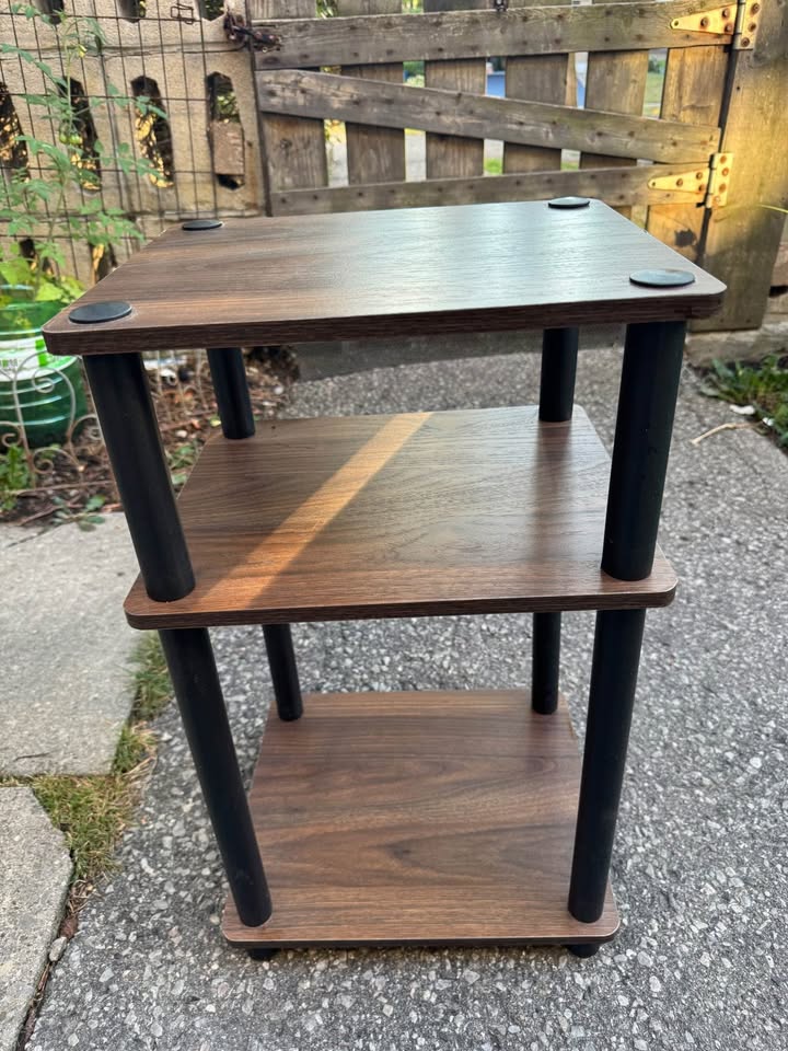 Walnut brown side table/end table - photo 2