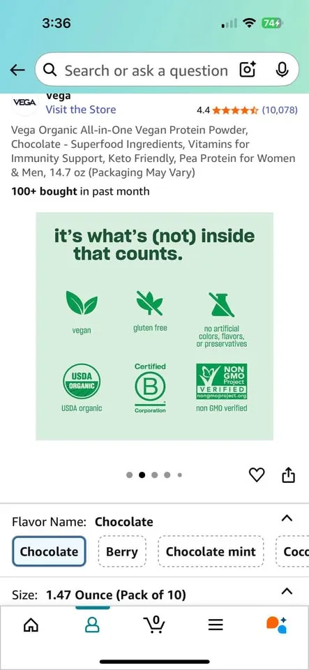Vega single serving protein image indicator(2)
