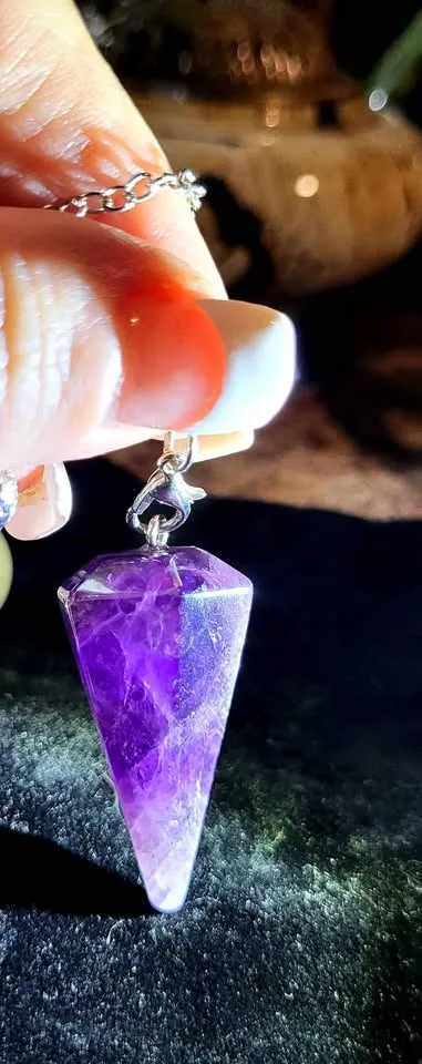 CRYSTAL PENDULUMS - MANY DIFFERENT TYPES AVAILABLE image indicator(7)