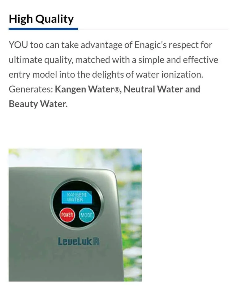 Leveluk R Kangen Water machine image indicator(3)