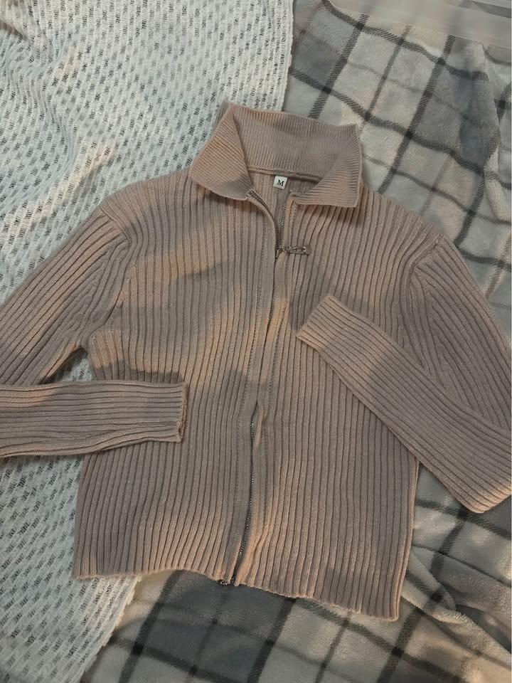 Tan Fitted Zip Up - photo 2