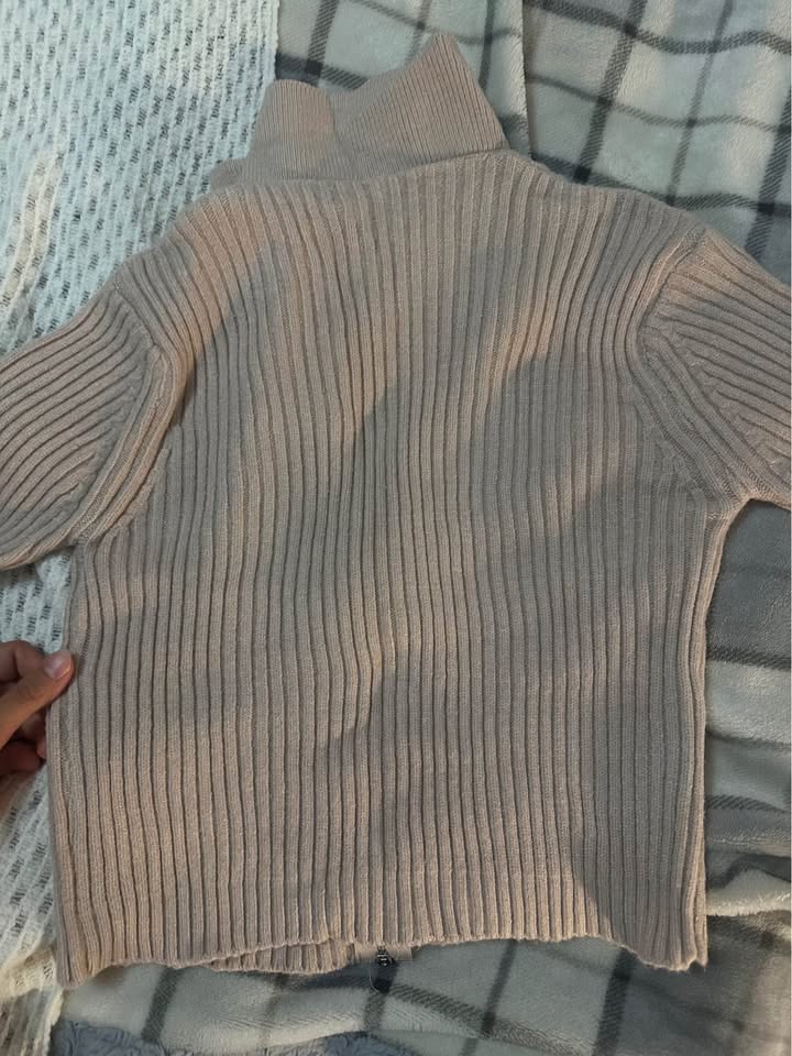 Tan Fitted Zip Up - photo 4