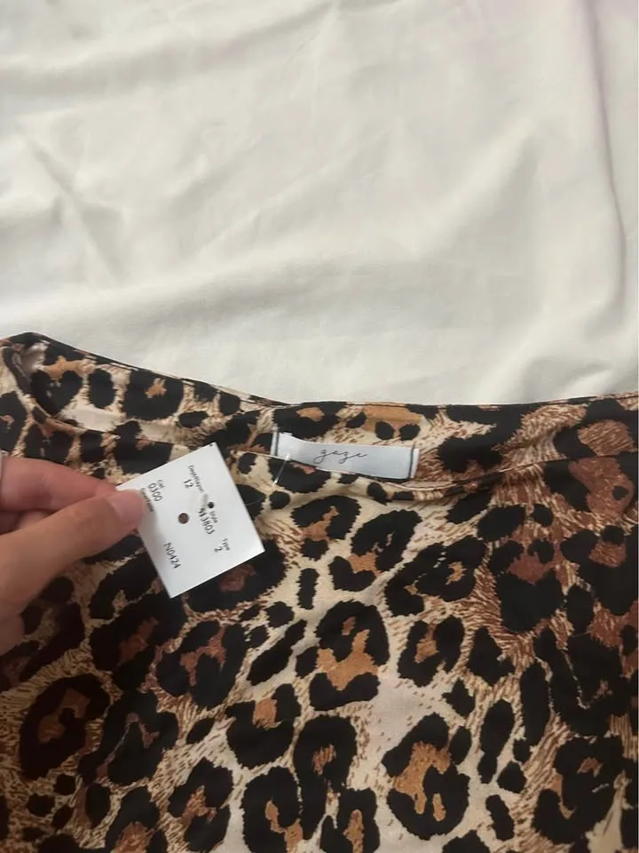 NWT Leopard Print Halter Tank image indicator(4)
