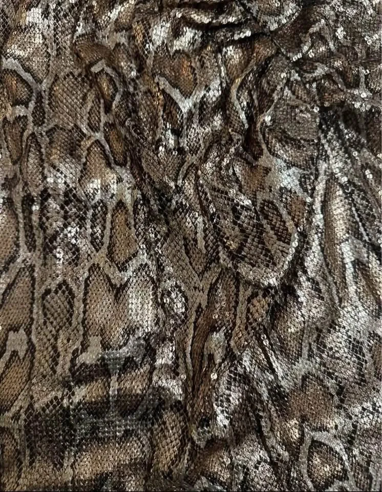 Zara Gold Snake Skin Skirt image indicator(3)