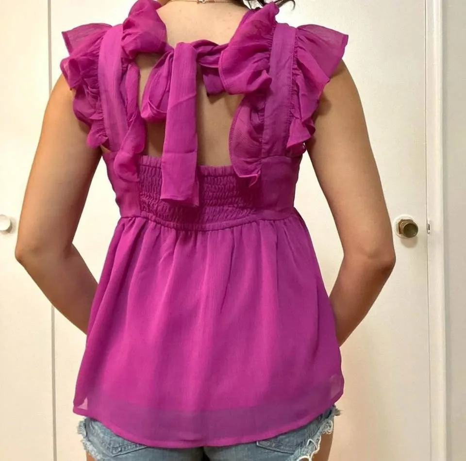 Banana Republic Pretty Ruffle Top image indicator(3)