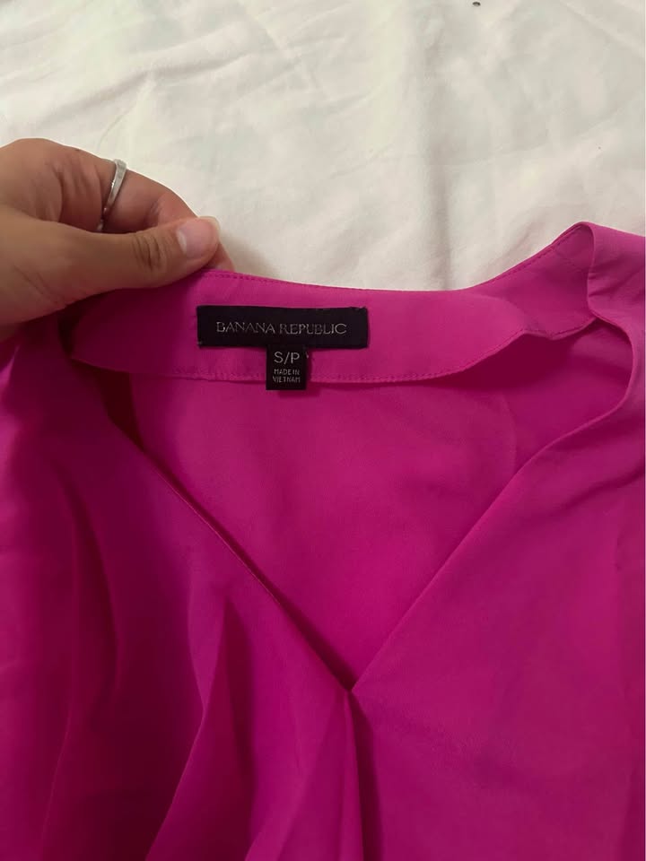 Banana Republic Pink Ruffle Blouse - photo 4